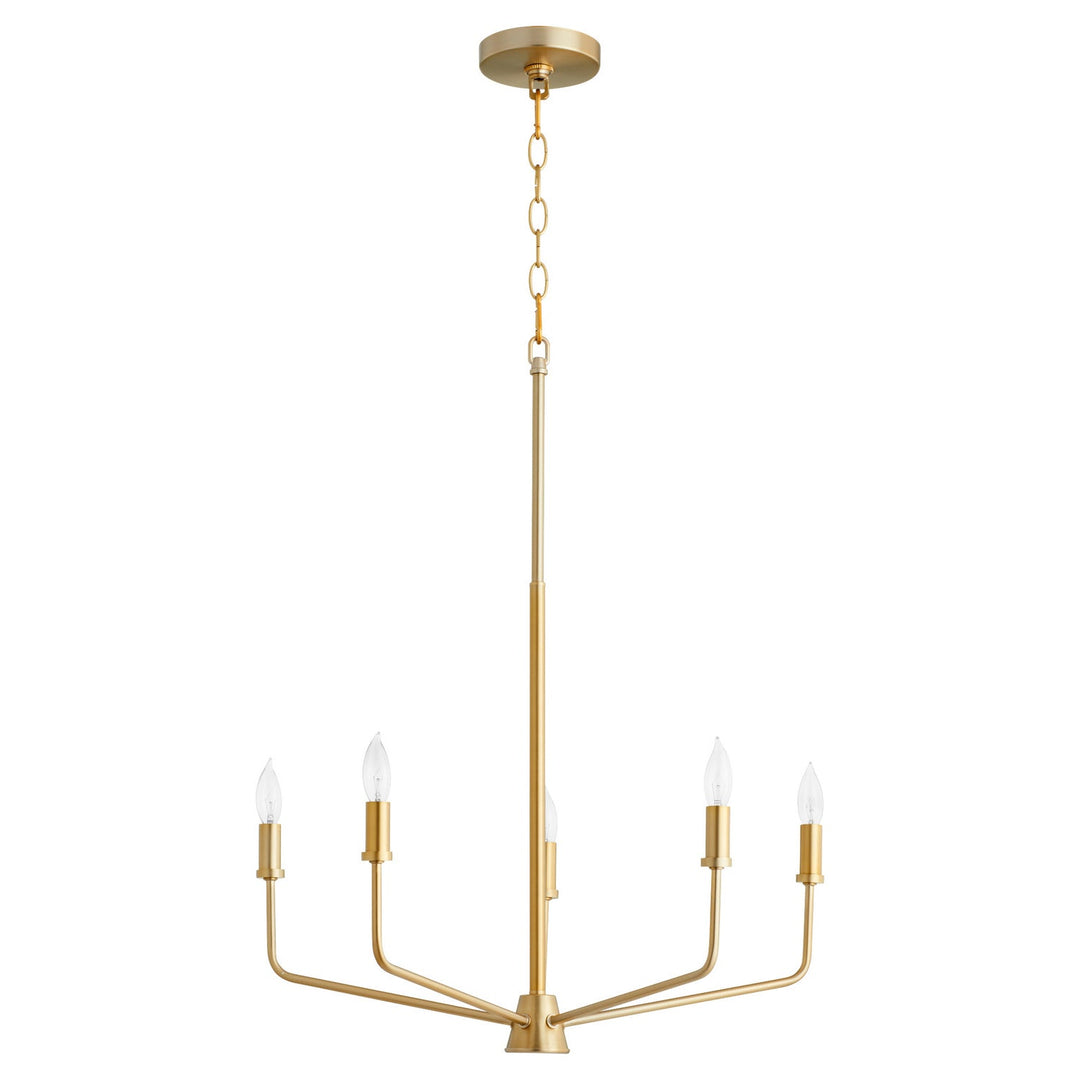 Quorum Harmony 657-5-80 Chandelier Light - Aged Brass