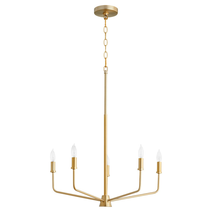 Quorum Harmony 657-5-80 Chandelier Light - Aged Brass