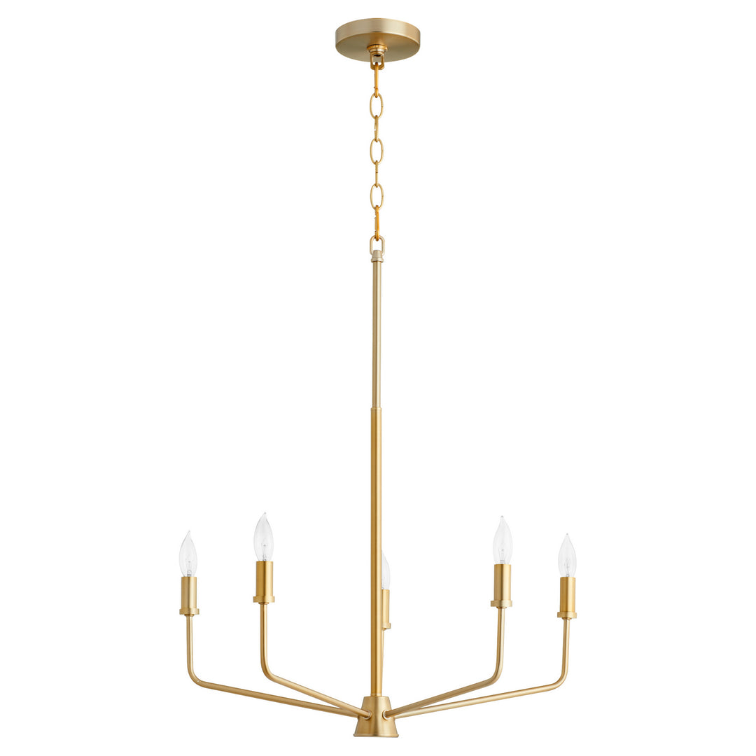 Quorum Harmony 657-5-80 Chandelier Light - Aged Brass