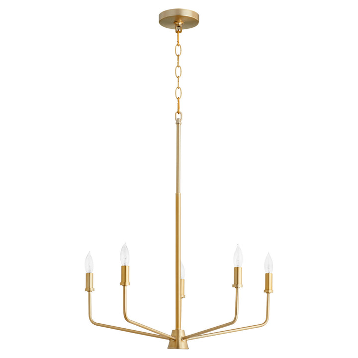 Quorum Harmony 657-5-80 Chandelier Light - Aged Brass