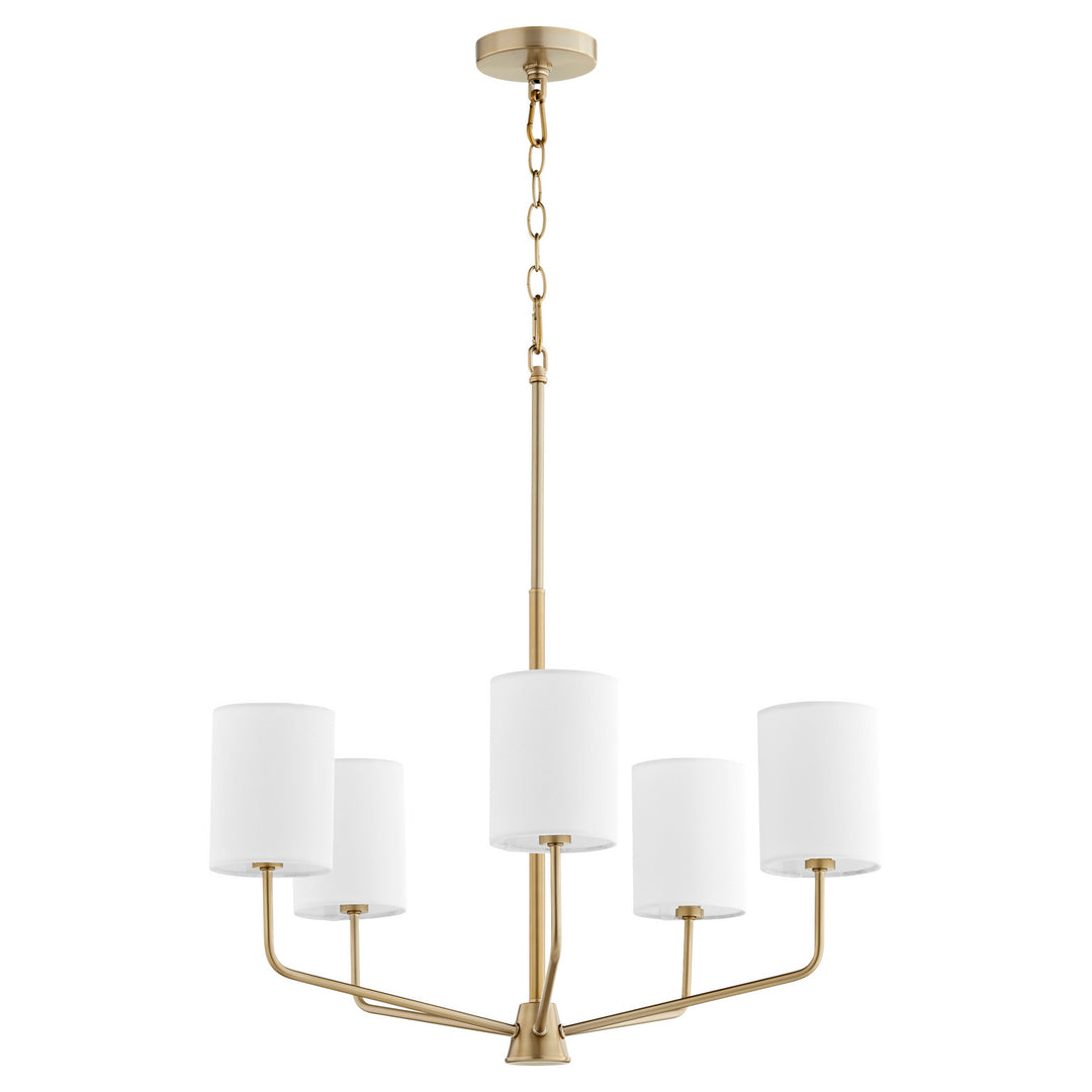 Quorum Harmony 657-5-80 Chandelier Light - Aged Brass