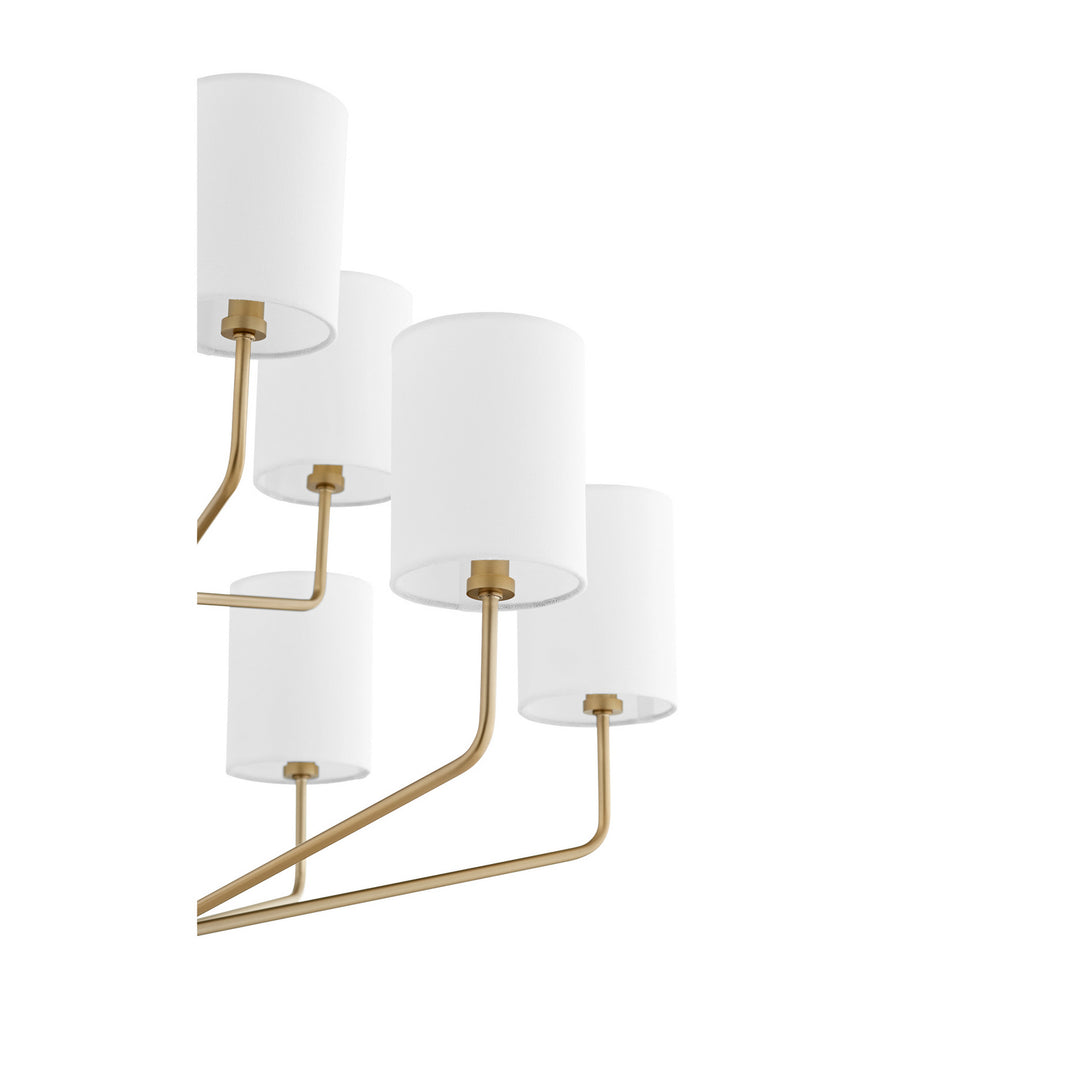 Quorum Harmony 657-9-80 Chandelier Light - Aged Brass