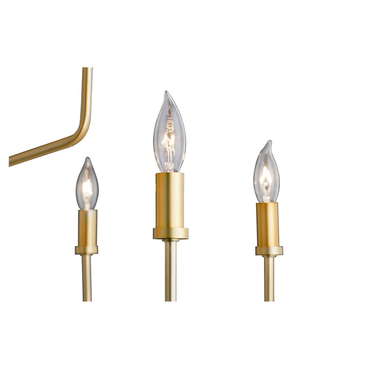 Quorum Harmony 657-9-80 Chandelier Light - Aged Brass