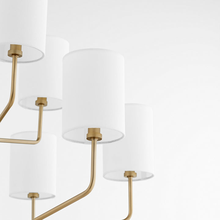 Quorum Harmony 657-9-80 Chandelier Light - Aged Brass