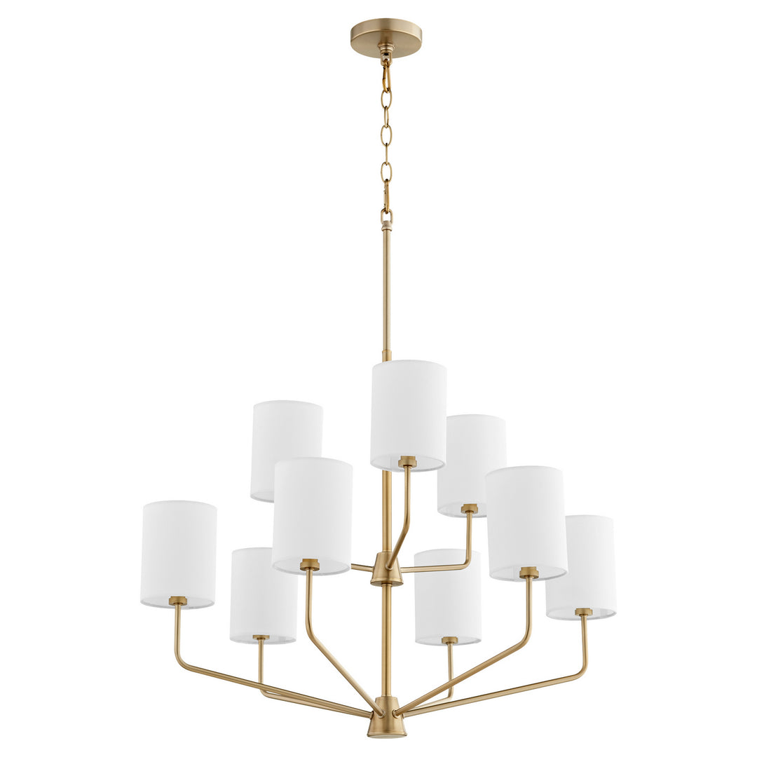 Quorum Harmony 657-9-80 Chandelier Light - Aged Brass