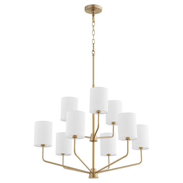 Quorum Harmony 657-9-80 Chandelier Light - Aged Brass