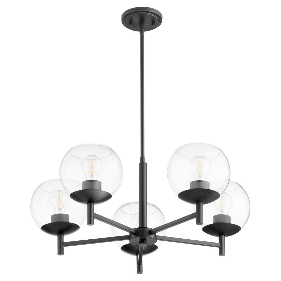 Quorum Lyon 678-5-59 Chandelier Light - Matte Black
