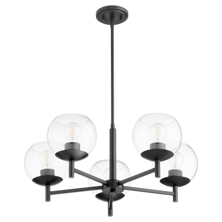 Quorum Lyon 678-5-59 Chandelier Light - Matte Black