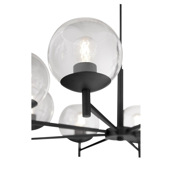 Quorum Lyon 678-8-59 Chandelier Light - Matte Black