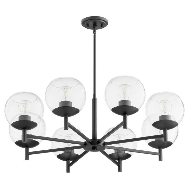 Quorum Lyon 678-8-59 Chandelier Light - Matte Black