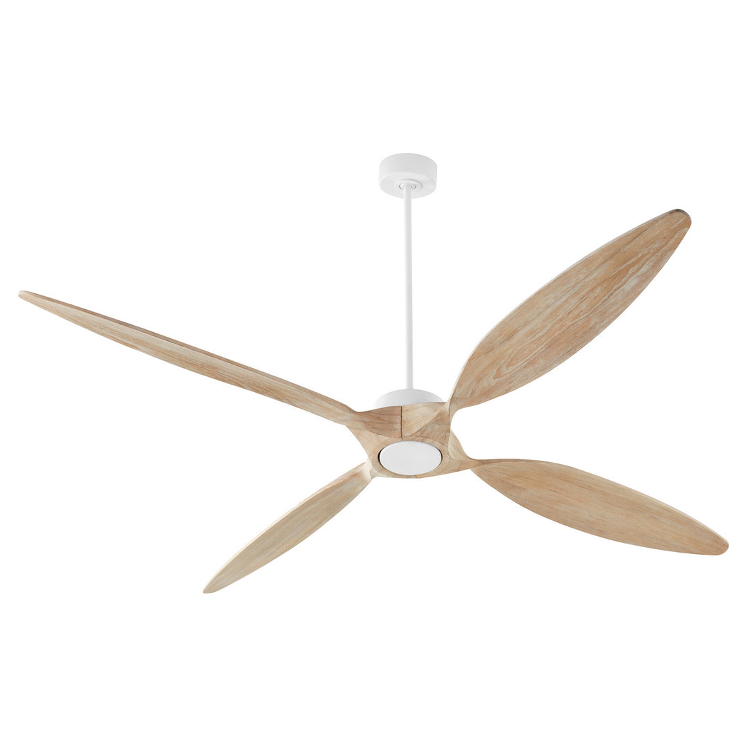 Quorum Papillon 28804-8 Ceiling Fan - Studio White, Weathered Gray