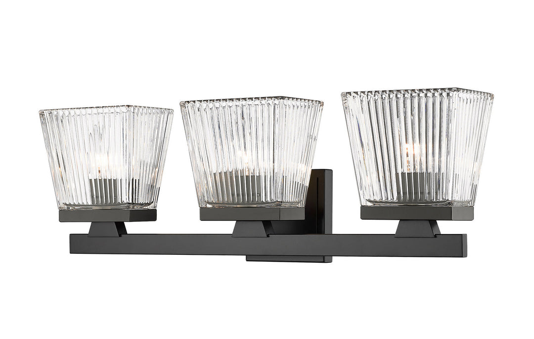 Z-Lite Astor 1936-3V-MB Bath Vanity Light 23 in. wide - Matte Black