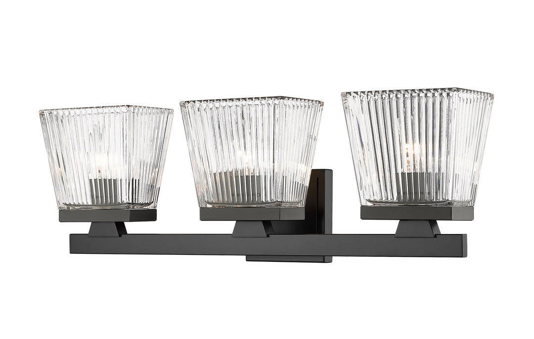 Z-Lite Astor 1936-3V-MB Bath Vanity Light 23 in. wide - Matte Black