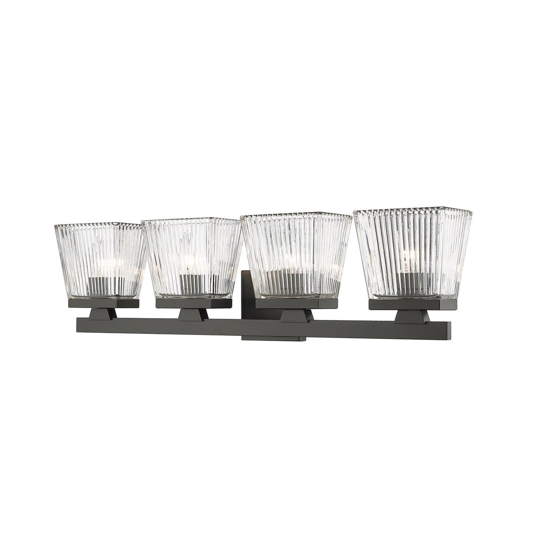 Z-Lite Astor 1936-4V-MB Bath Vanity Light 29 in. wide - Matte Black