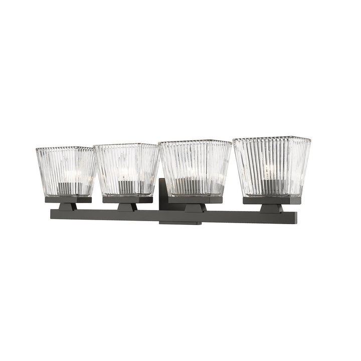 Z-Lite Astor 1936-4V-MB Bath Vanity Light 29 in. wide - Matte Black