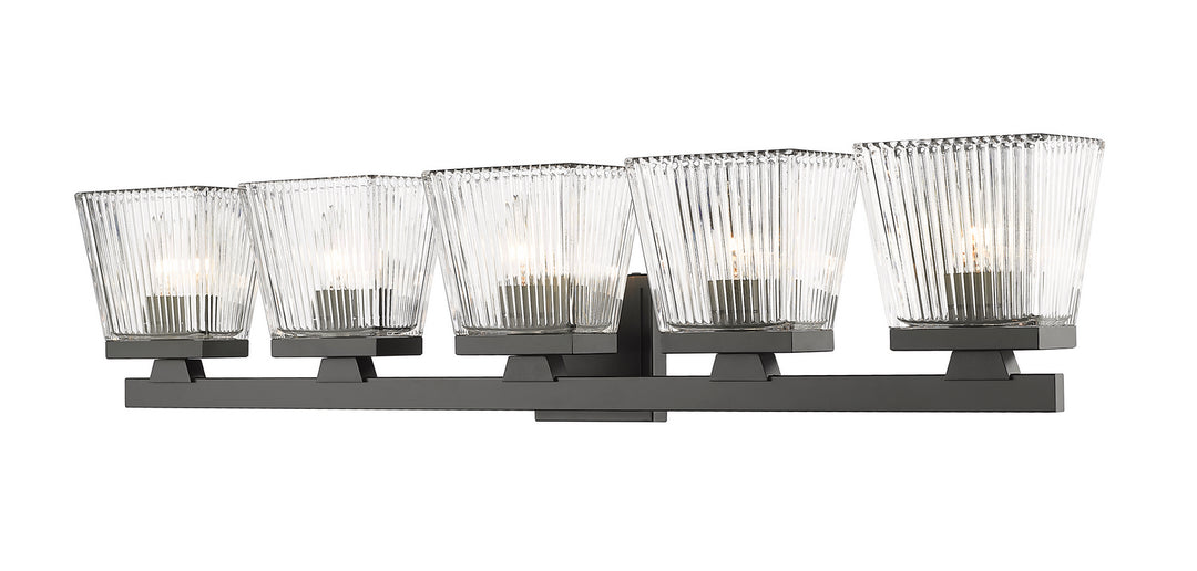 Z-Lite Astor 1936-5V-MB Bath Vanity Light 36 in. wide - Matte Black