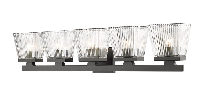 Z-Lite Astor 1936-5V-MB Bath Vanity Light 36 in. wide - Matte Black