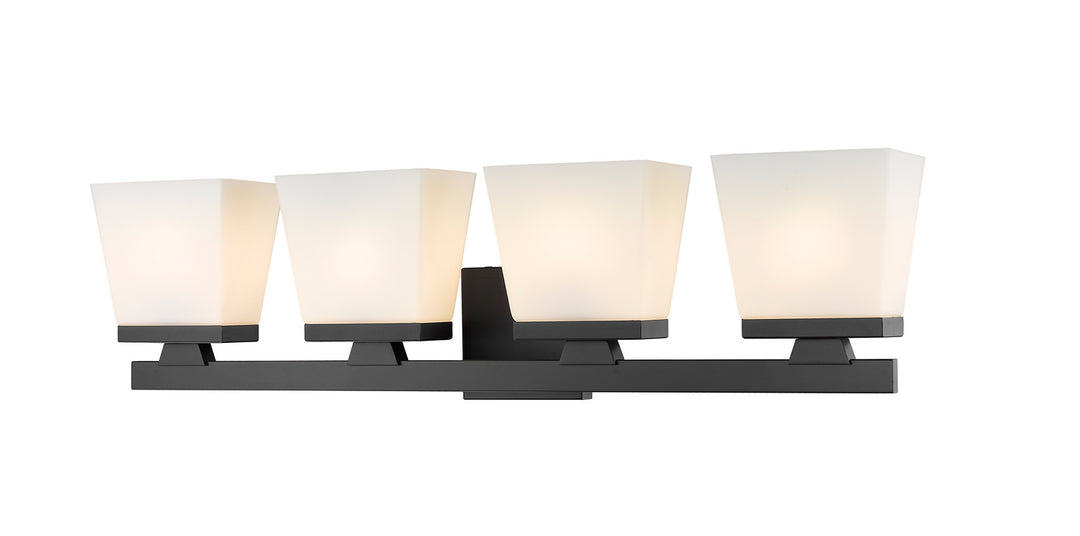 Z-Lite Astor 1937-4V-MB Bath Vanity Light 29 in. wide - Matte Black