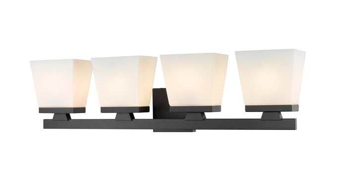 Z-Lite Astor 1937-4V-MB Bath Vanity Light 29 in. wide - Matte Black