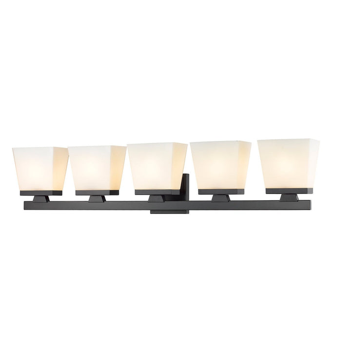 Z-Lite Astor 1937-5V-MB Bath Vanity Light 36 in. wide - Matte Black