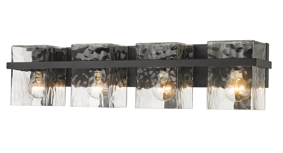 Z-Lite Bennington 1938-4V-MB Bath Vanity Light 30 in. wide - Matte Black