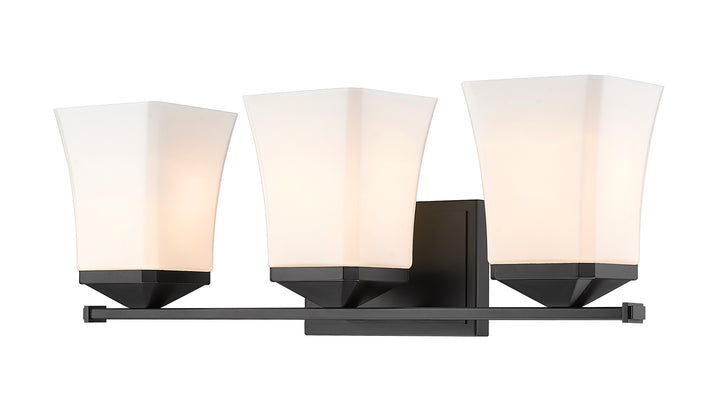 Z-Lite Darcy 1939-3V-MB Bath Vanity Light 22 in. wide - Matte Black