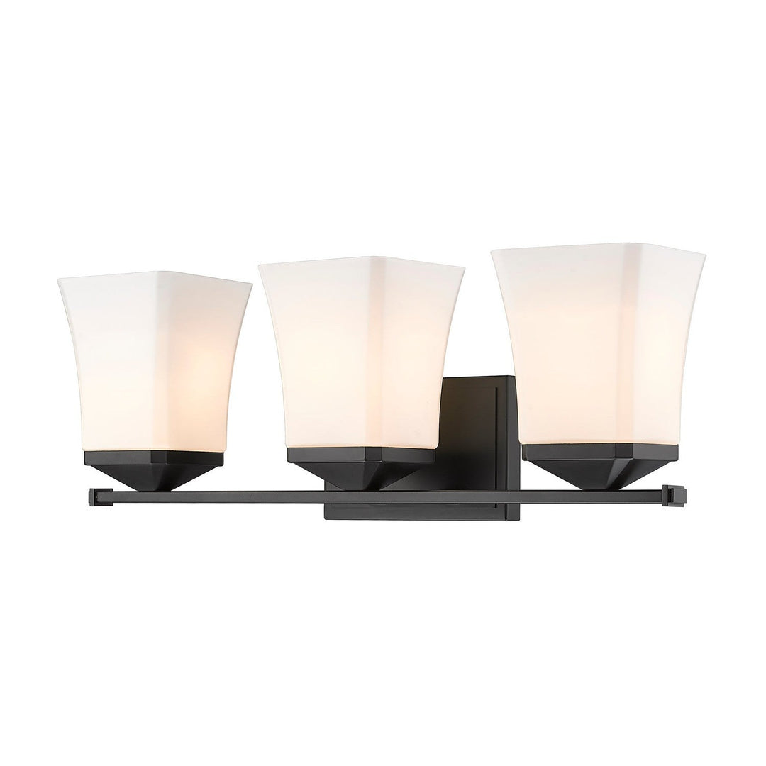 Z-Lite Darcy 1939-3V-MB Bath Vanity Light 22 in. wide - Matte Black