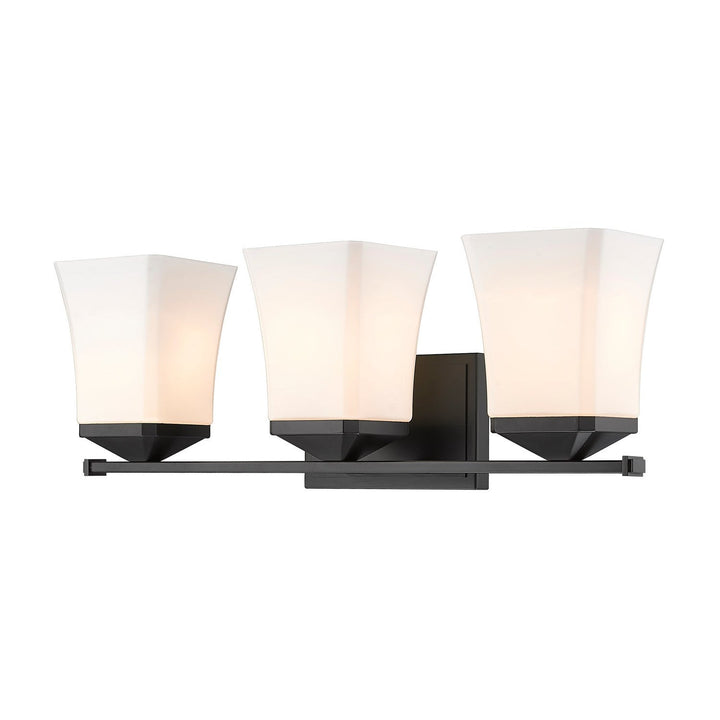 Z-Lite Darcy 1939-3V-MB Bath Vanity Light 22 in. wide - Matte Black