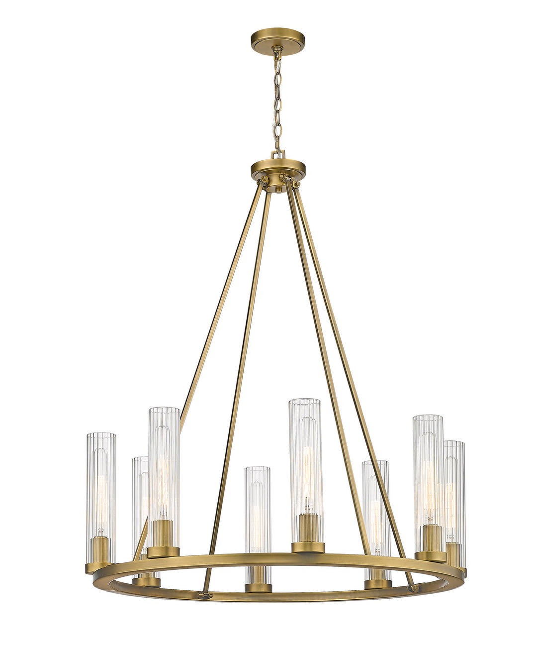 Z-Lite Beau 3031-8RB Chandelier Light - Rubbed Brass