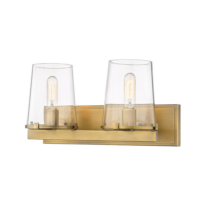 Z-Lite Callista 3032-2V-RB Bath Vanity Light 19 in. wide - Rubbed Brass