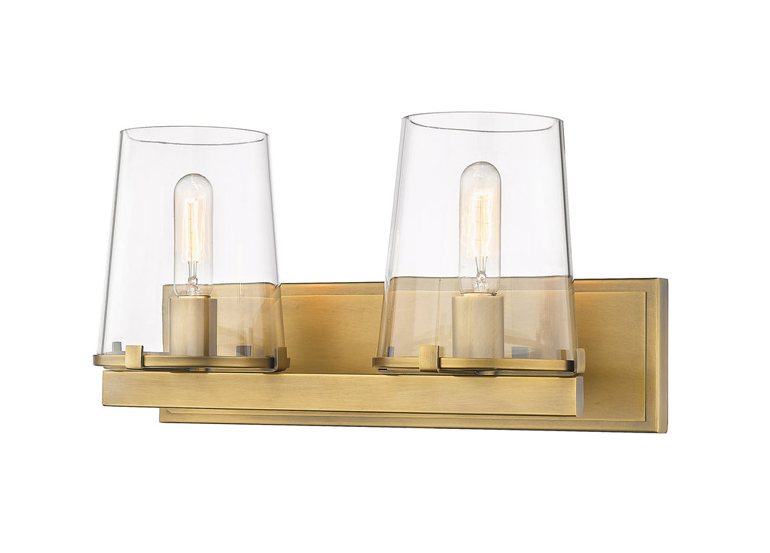 Z-Lite Callista 3032-2V-RB Bath Vanity Light 19 in. wide - Rubbed Brass