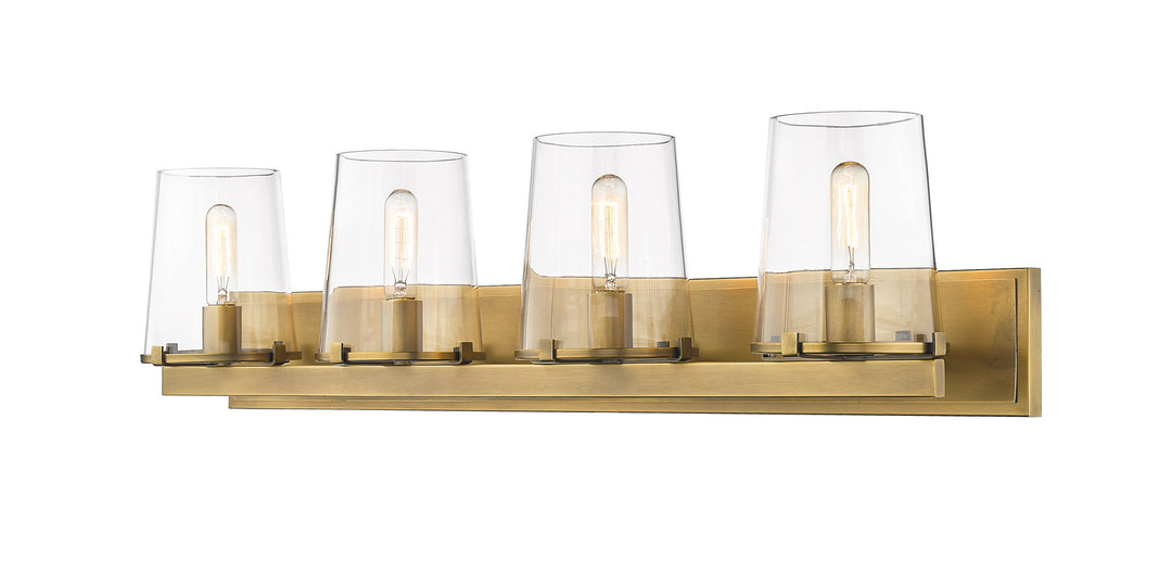 Z-Lite Callista 3032-4V-RB Bath Vanity Light 38 in. wide - Rubbed Brass