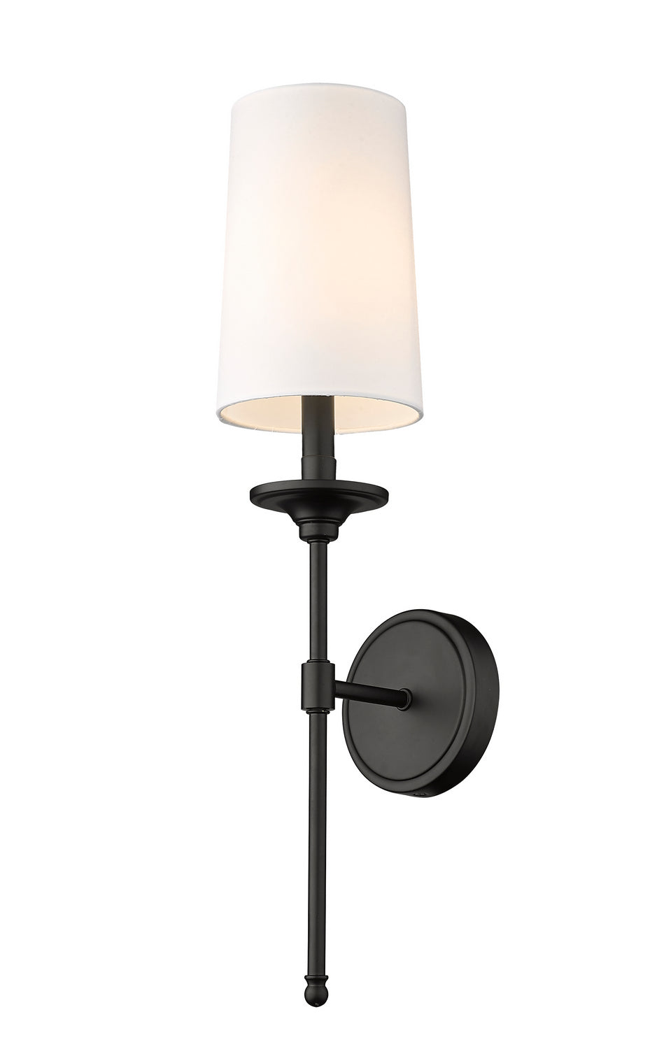 Z-Lite Emily 3033-1S-MB Wall Sconce Light - Matte Black