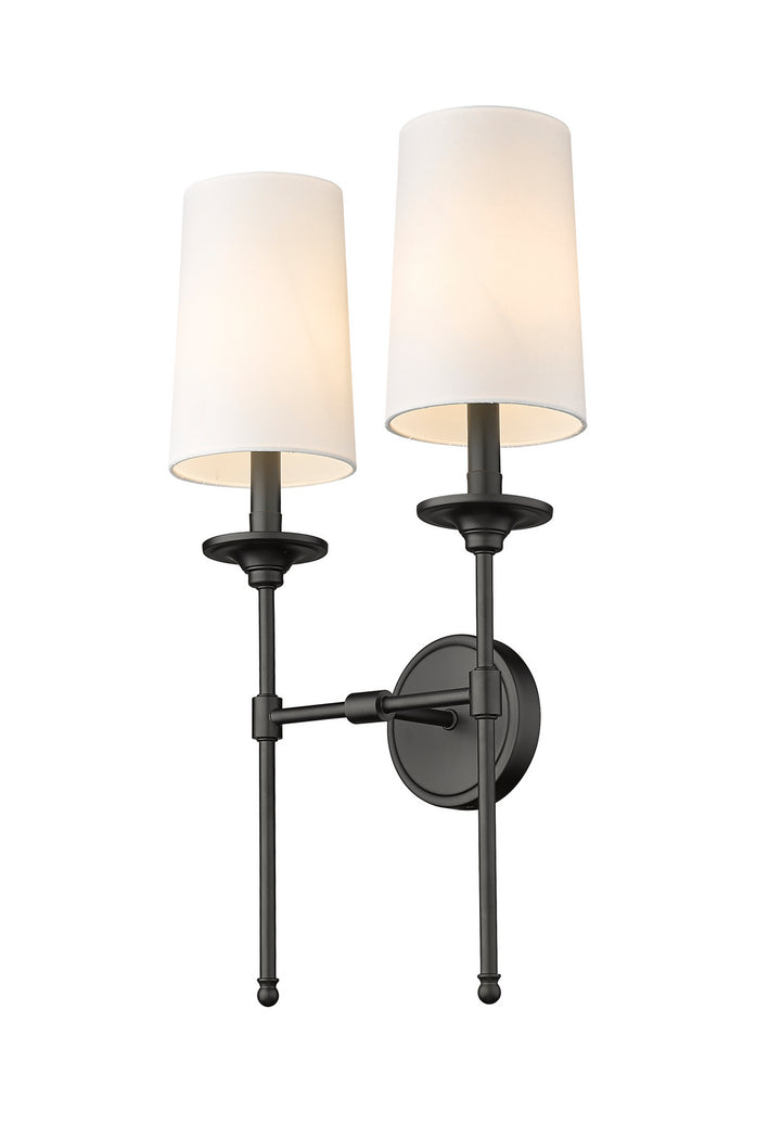 Z-Lite Emily 3033-2S-MB Wall Sconce Light - Matte Black