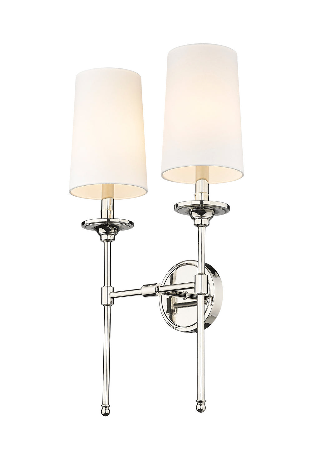 Z-Lite Emily 3033-2S-PN Wall Sconce Light - Polished Nickel