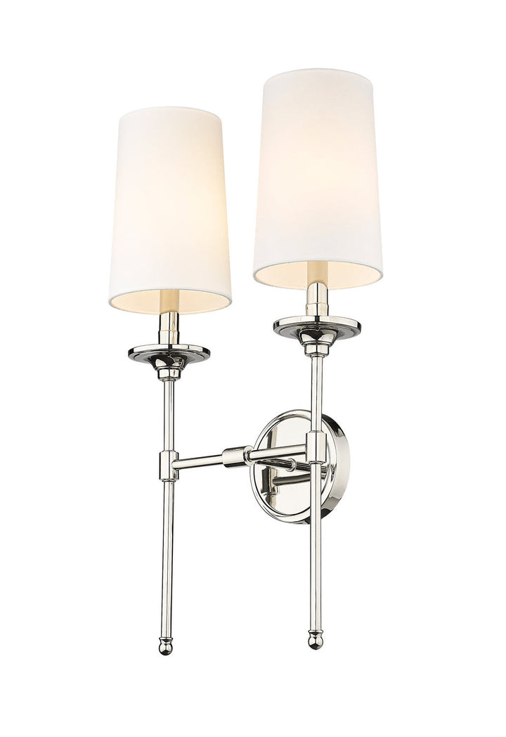 Z-Lite Emily 3033-2S-PN Wall Sconce Light - Polished Nickel