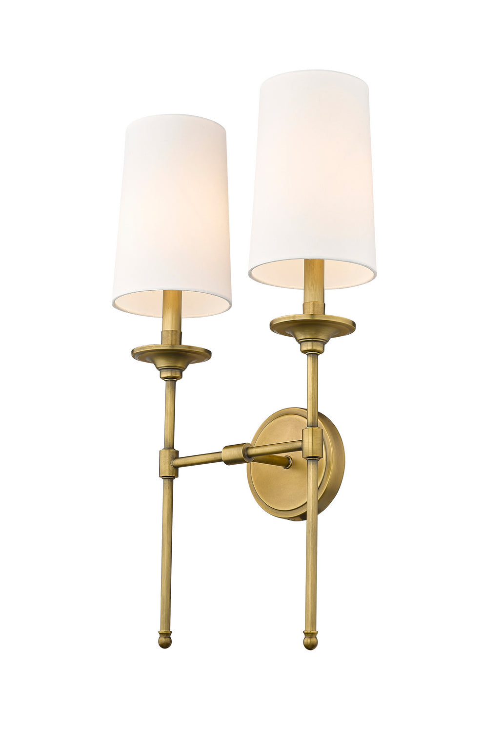 Z-Lite Emily 3033-2S-RB Wall Sconce Light - Rubbed Brass