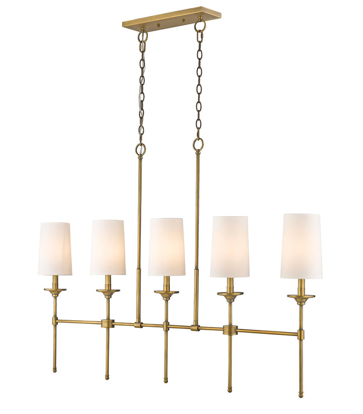 Z-Lite Emily 3033-5L-RB Pendant Light - Rubbed Brass