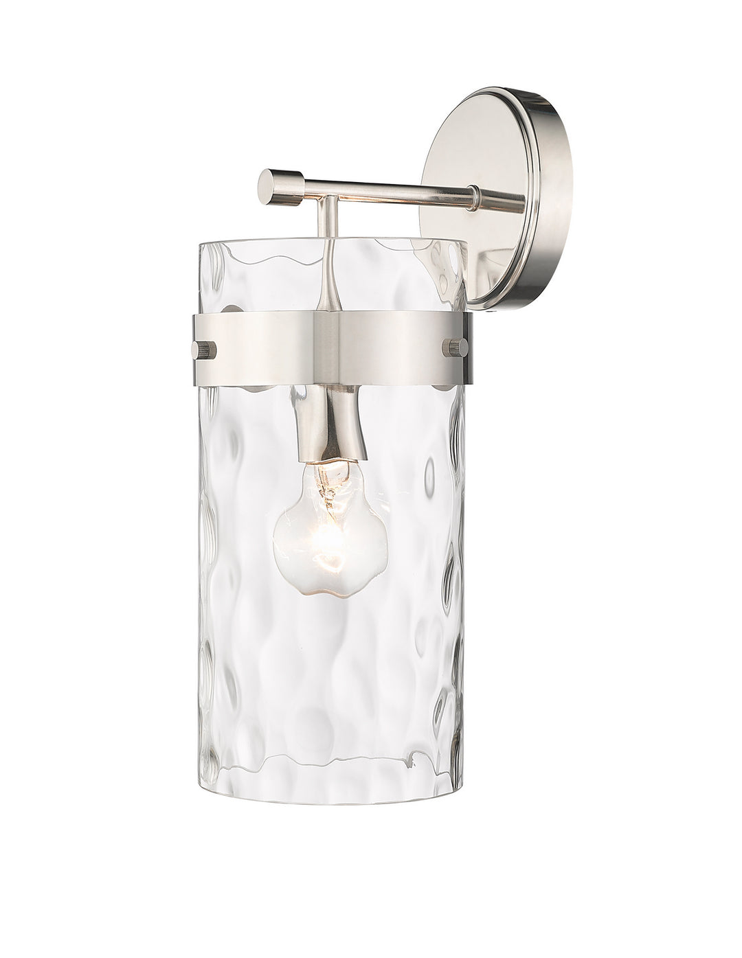 Z-Lite Fontaine 3035-1SL-PN Wall Sconce Light - Polished Nickel
