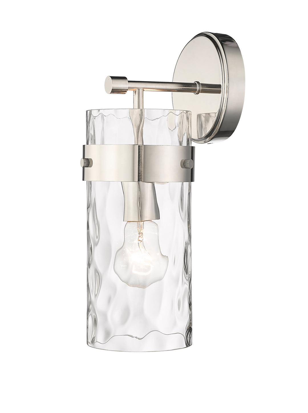Z-Lite Fontaine 3035-1SS-PN Wall Sconce Light - Polished Nickel