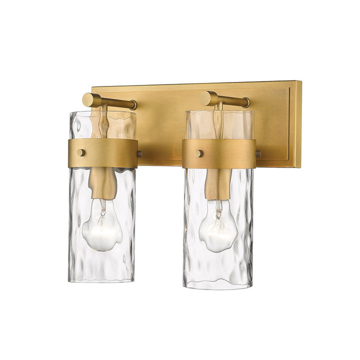 Z-Lite Fontaine 3035-2V-RB Bath Vanity Light 14 in. wide - Rubbed Brass