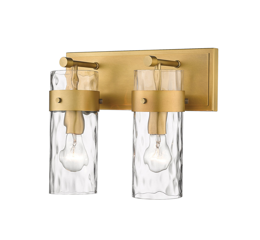 Z-Lite Fontaine 3035-2V-RB Bath Vanity Light 14 in. wide - Rubbed Brass