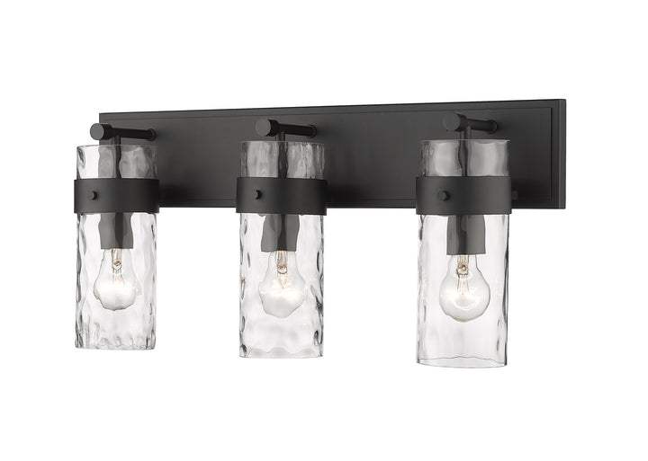 Z-Lite Fontaine 3035-3V-MB Bath Vanity Light 24 in. wide - Matte Black
