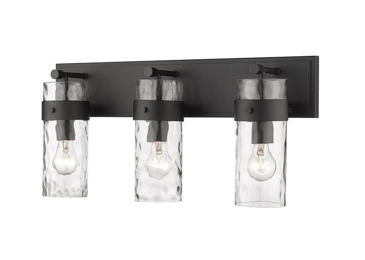 Z-Lite Fontaine 3035-3V-MB Bath Vanity Light 24 in. wide - Matte Black