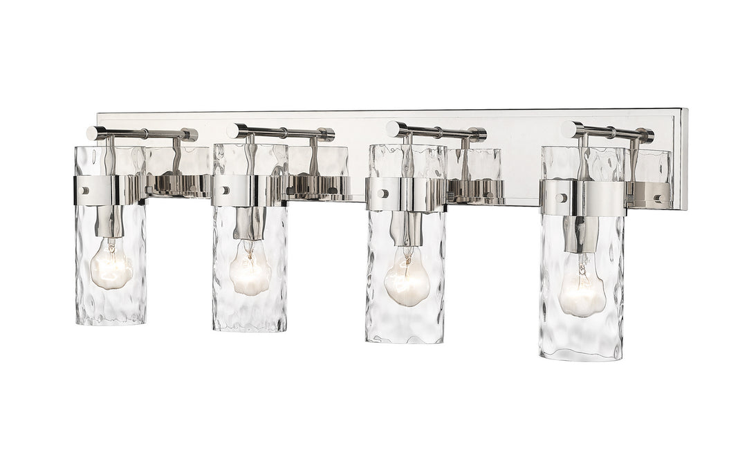 Z-Lite Fontaine 3035-4V-PN Bath Vanity Light 34 in. wide - Polished Nickel