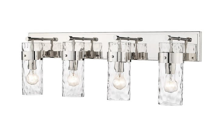 Z-Lite Fontaine 3035-4V-PN Bath Vanity Light 34 in. wide - Polished Nickel