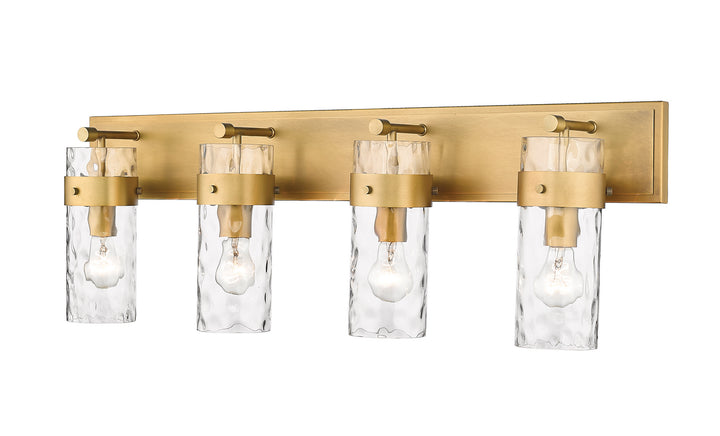 Z-Lite Fontaine 3035-4V-RB Bath Vanity Light 34 in. wide - Rubbed Brass