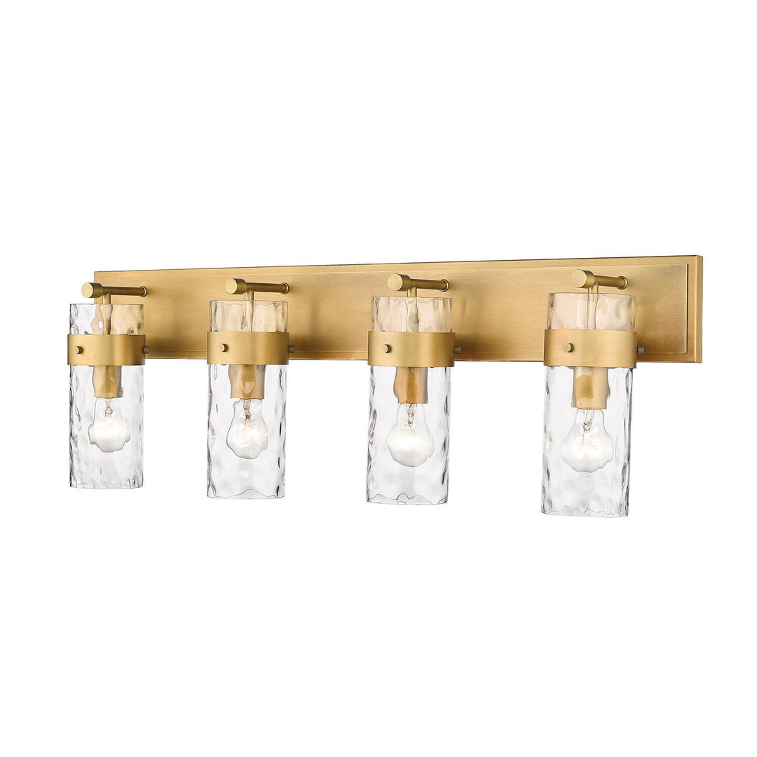 Z-Lite Fontaine 3035-4V-RB Bath Vanity Light 34 in. wide - Rubbed Brass