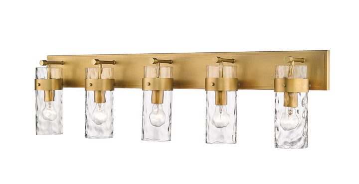 Z-Lite Fontaine 3035-5V-RB Bath Vanity Light 44 in. wide - Rubbed Brass