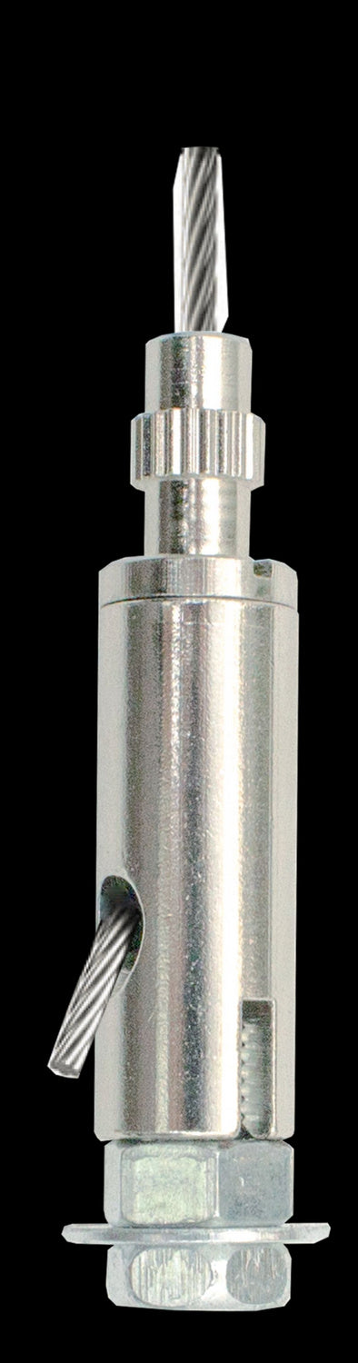 Westgate Lighting SCL-AKHC  Auxiliary Keyhole Connector For Aircraft Suspension Cable Decor Pewter, Nickel, Silver